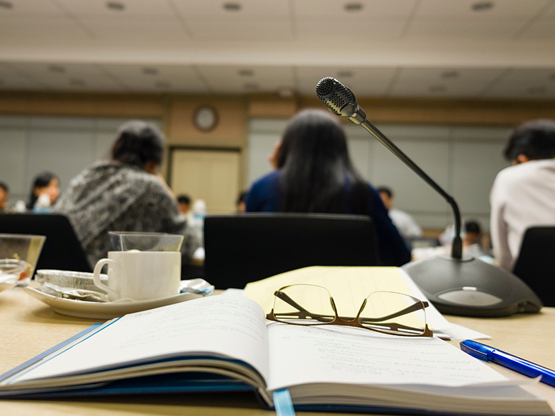 school board meeting